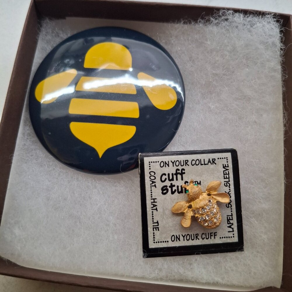 Bumble Bees- Cuff Stuff-Collar Pin/Tack